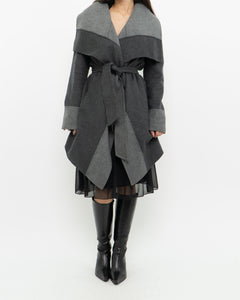 DIANE VON FURSTENBURG x Soft Wool-blend Trench (XS-M)