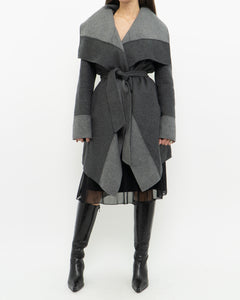 DIANE VON FURSTENBURG x Soft Wool-blend Trench (XS-M)