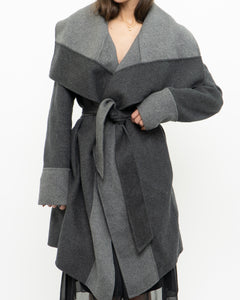 DIANE VON FURSTENBURG x Soft Wool-blend Trench (XS-M)