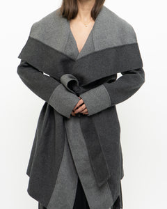 DIANE VON FURSTENBURG x Soft Wool-blend Trench (XS-M)