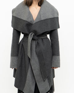 DIANE VON FURSTENBURG x Soft Wool-blend Trench (XS-M)