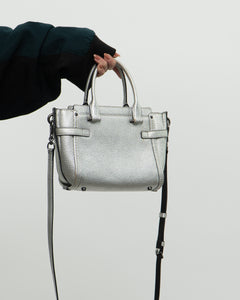 COACH x Swagger 21 Silver Leather Crossbody