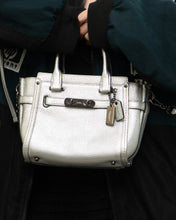 Load image into Gallery viewer, COACH x Swagger 21 Silver Leather Crossbody