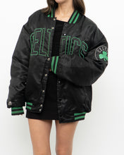 Load image into Gallery viewer, Vintage x MAJESTIC x CELTICS Black Satin Bomber Jacket (S-XL)