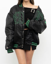 Load image into Gallery viewer, Vintage x MAJESTIC x CELTICS Black Satin Bomber Jacket (S-XL)