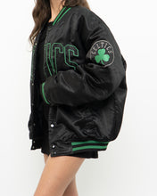 Load image into Gallery viewer, Vintage x MAJESTIC x CELTICS Black Satin Bomber Jacket (S-XL)