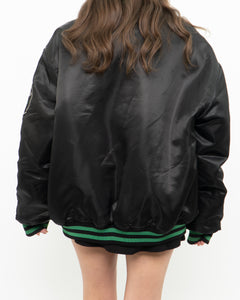 Vintage x MAJESTIC x CELTICS Black Satin Bomber Jacket (S-XL)