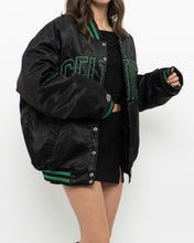 Load image into Gallery viewer, Vintage x MAJESTIC x CELTICS Black Satin Bomber Jacket (S-XL)