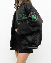 Load image into Gallery viewer, Vintage x MAJESTIC x CELTICS Black Satin Bomber Jacket (S-XL)