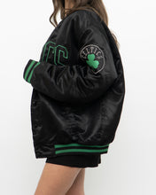 Load image into Gallery viewer, Vintage x MAJESTIC x CELTICS Black Satin Bomber Jacket (S-XL)