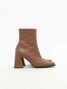 ANA PALMA SPAIN x Tan Leather Boots (7, 7.5)