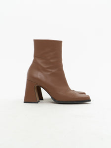 ANA PALMA SPAIN x Tan Leather Boots (7, 7.5)