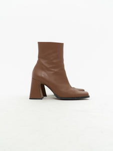 ANA PALMA SPAIN x Tan Leather Boots (7, 7.5)