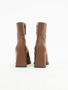 ANA PALMA SPAIN x Tan Leather Boots (7, 7.5)