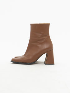 ANA PALMA SPAIN x Tan Leather Boots (7, 7.5)