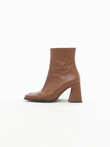 ANA PALMA SPAIN x Tan Leather Boots (7, 7.5)