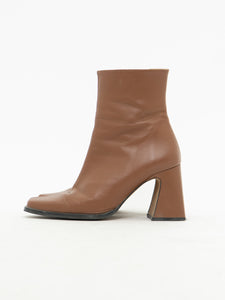 ANA PALMA SPAIN x Tan Leather Boots (7, 7.5)