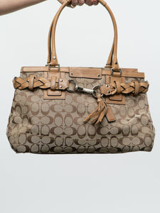 COACH x Hampton Signature Carryall Bag Satchel