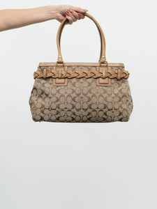 COACH x Hampton Signature Carryall Bag Satchel