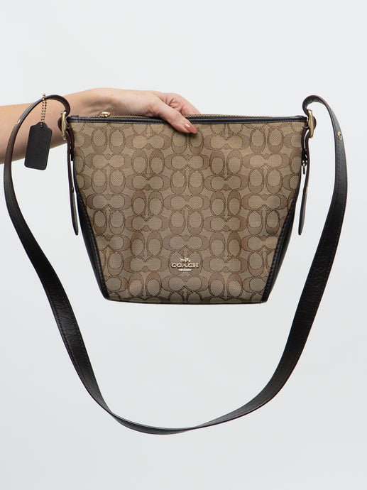 COACH x SIGNATURE JACQUARD DUFFLETTE Shoulder Bag