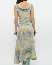 Load image into Gallery viewer, Vintage x Pure Silk Blue Floral Dress (S, M)