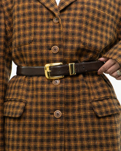 Vintage x Brown Butter Leather Belt (L, XL)