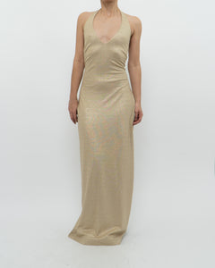 RALPH LAUREN x Gold Metallic Dress (S, M)