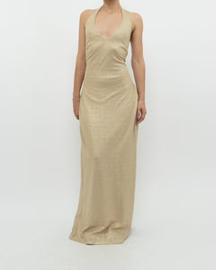 RALPH LAUREN x Gold Metallic Dress (S, M)