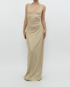 RALPH LAUREN x Gold Metallic Dress (S, M)