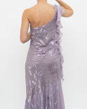 Load image into Gallery viewer, Vintage x Pure Silk Purple Beaded Dress (M)