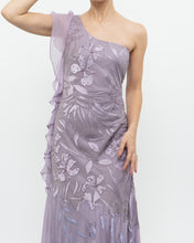 Load image into Gallery viewer, Vintage x Pure Silk Purple Beaded Dress (M)