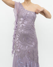 Load image into Gallery viewer, Vintage x Pure Silk Purple Beaded Dress (M)