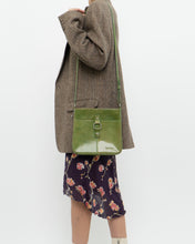 Load image into Gallery viewer, Vintage x Green Leather Cross-body Purse