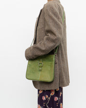 Load image into Gallery viewer, Vintage x Green Leather Cross-body Purse