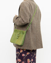 Load image into Gallery viewer, Vintage x Green Leather Cross-body Purse