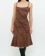 Load image into Gallery viewer, Vintage x Orange Plaid Wool Dress (S, M)