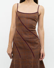 Load image into Gallery viewer, Vintage x Orange Plaid Wool Dress (S, M)