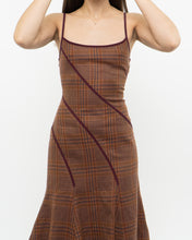 Load image into Gallery viewer, Vintage x Orange Plaid Wool Dress (S, M)