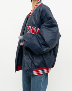 Vintage x Made in Korea x RED SOX, Majestic Quilted Jacket (L, XL)