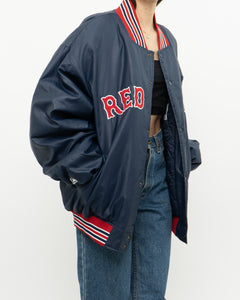 Vintage x Made in Korea x RED SOX, Majestic Quilted Jacket (L, XL)