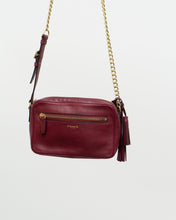 Load image into Gallery viewer, COACH x Legacy Flight Rich Red Leather Chain Purse