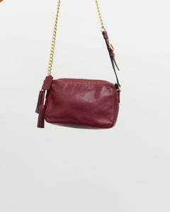 COACH x Legacy Flight Rich Red Leather Chain Purse