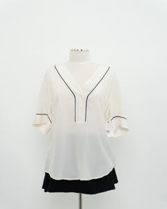 EQUIPMENT x Cream Pure Silk Deadstock Blouse (XS-L)