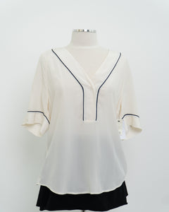 EQUIPMENT x Cream Pure Silk Deadstock Blouse (XS-L)