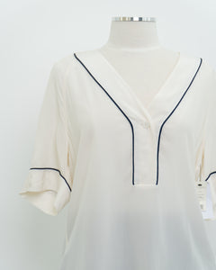 EQUIPMENT x Cream Pure Silk Deadstock Blouse (XS-L)