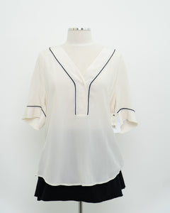 EQUIPMENT x Cream Pure Silk Deadstock Blouse (XS-L)