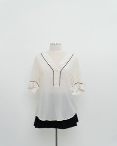 EQUIPMENT x Cream Pure Silk Deadstock Blouse (XS-L)