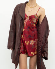 Load image into Gallery viewer, Vintage x Red Satin Mini Slip Dress (S)