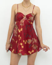 Load image into Gallery viewer, Vintage x Red Satin Mini Slip Dress (S)