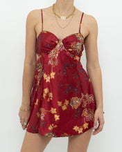 Load image into Gallery viewer, Vintage x Red Satin Mini Slip Dress (S)